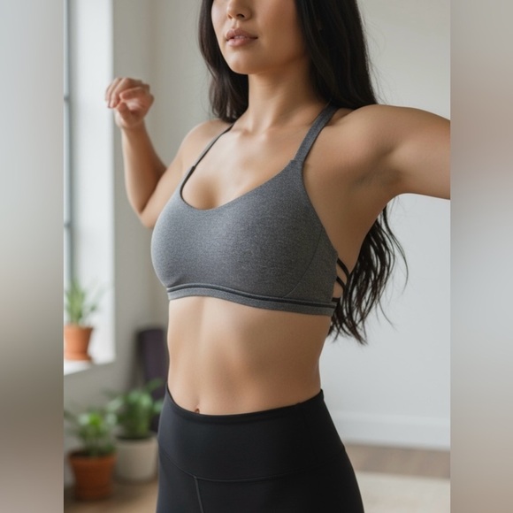 Lululemon Athletica, Free To Be Zen Bra, Gray & Black, Size 8 🏃♀️➡️ - Picture 8 of 9